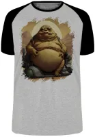 Camiseta adulto ou infantil Jabba hutt vilão star wars - Foto 3