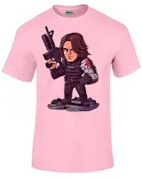 Camiseta adulto ou infantil Soldado invernal vilão capitão america - Foto 5