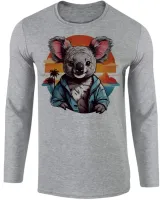 Camiseta manga longa Infantil ou Adulto Coala urso panda lindo - Foto 2