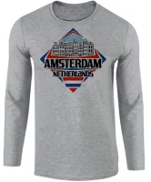 Camiseta manga longa Infantil ou Adulto Amsterdam Holanda Lembrança - Foto 2