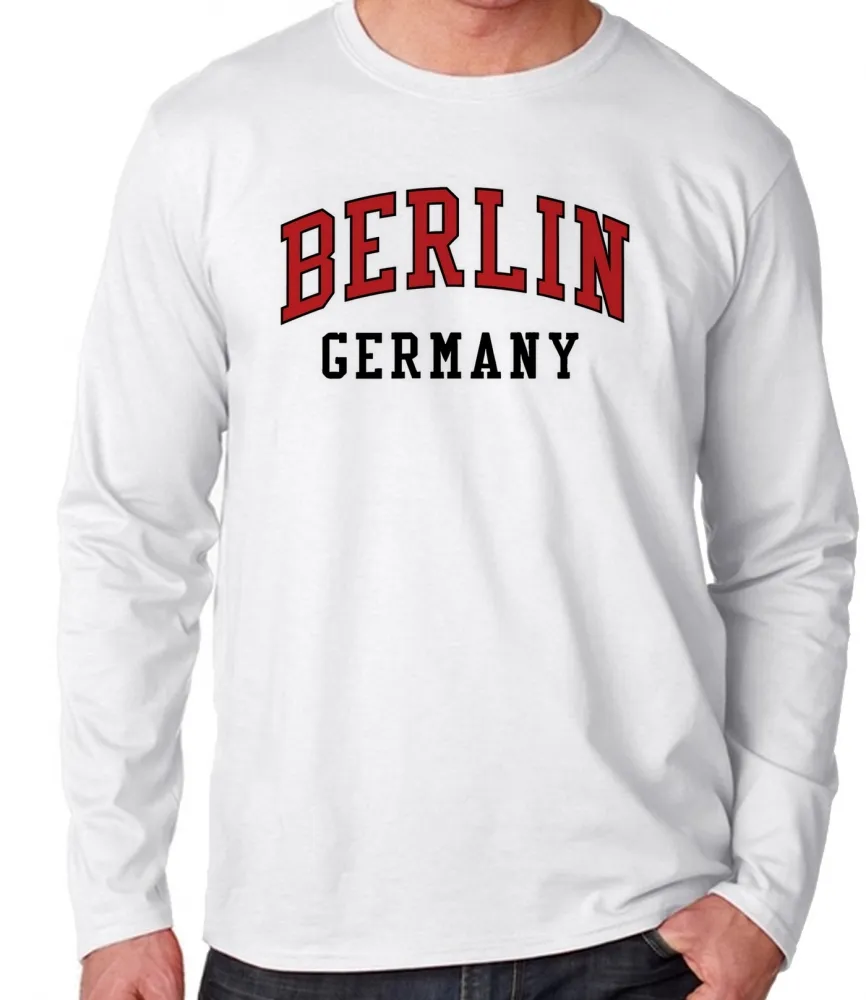 Camiseta manga longa Infantil ou Adulto Berlin alemanha europa