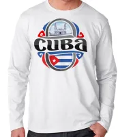 Camiseta manga longa Infantil ou Adulto Cuba lembrança havana - Foto 3