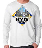 Camiseta manga longa Infantil ou Adulto Kiev Ucrania Lembrança - Foto 2