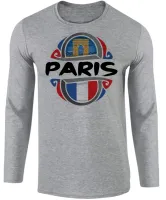 Camiseta manga longa Infantil ou Adulto Paris França Europa - Foto 2
