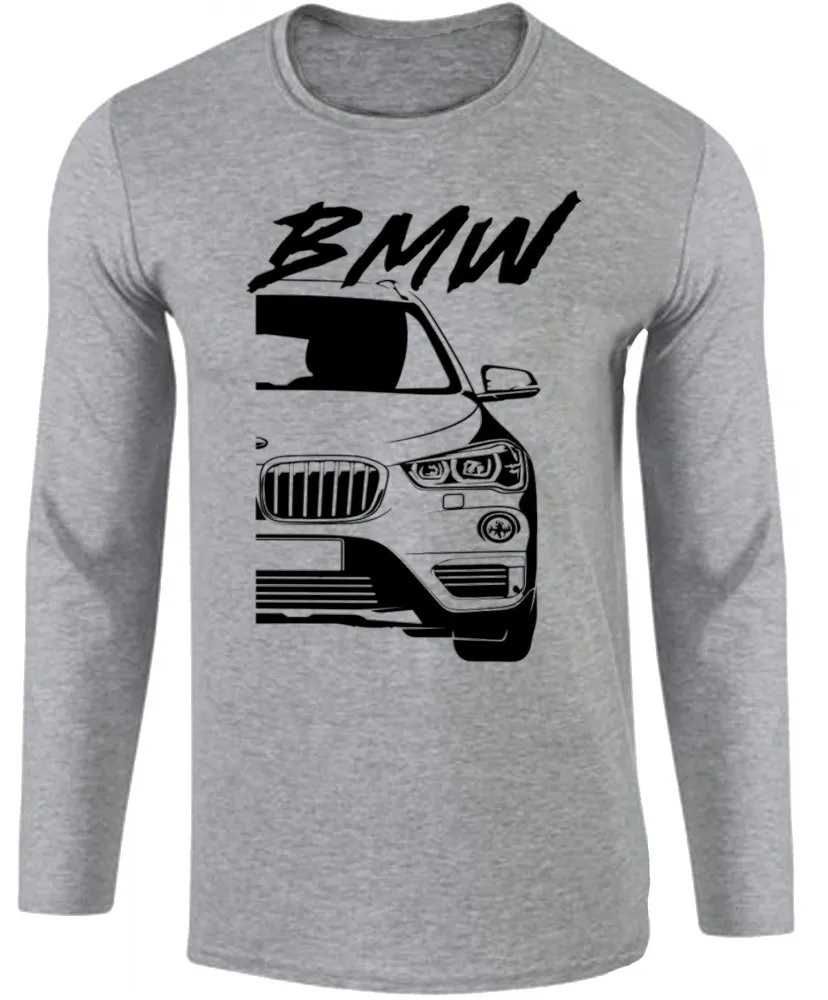 Camiseta manga longa Infantil ou Adulto bmw x1 carro luxo