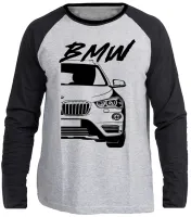 Camiseta manga longa Infantil ou Adulto bmw x1 carro luxo - Foto 2