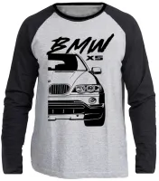 Camiseta manga longa Infantil ou Adulto bmw X5 camionete - Foto 3