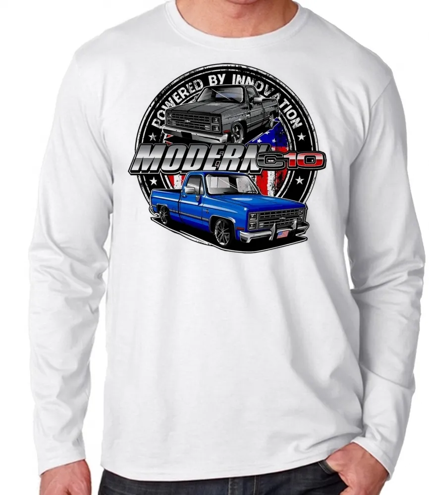 Camiseta manga longa Infantil ou Adulto Chevrolet c10 camionete antiga