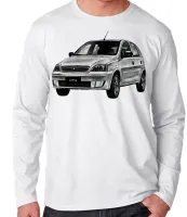 Camiseta manga longa Infantil ou Adulto Chevrolet corsa carro antigo bom - Foto 3
