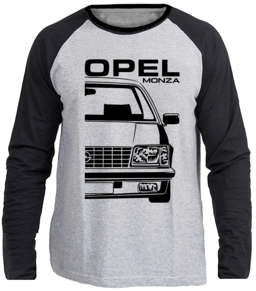 Camiseta manga longa Infantil ou Adulto Chevrolet Monza Opel carro antigo