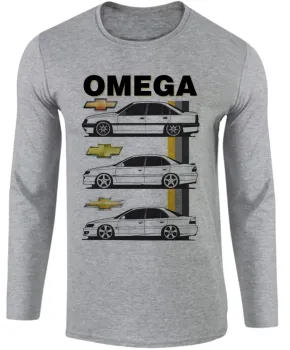 Camiseta manga longa Infantil ou Adulto Chevrolet omega modelo geraçoes - Foto 2