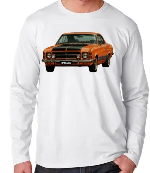 Camiseta manga longa Infantil ou Adulto Chevrolet Opala SS carro antigo - Foto 2