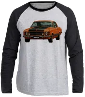 Camiseta manga longa Infantil ou Adulto Chevrolet Opala SS carro antigo - Foto 3