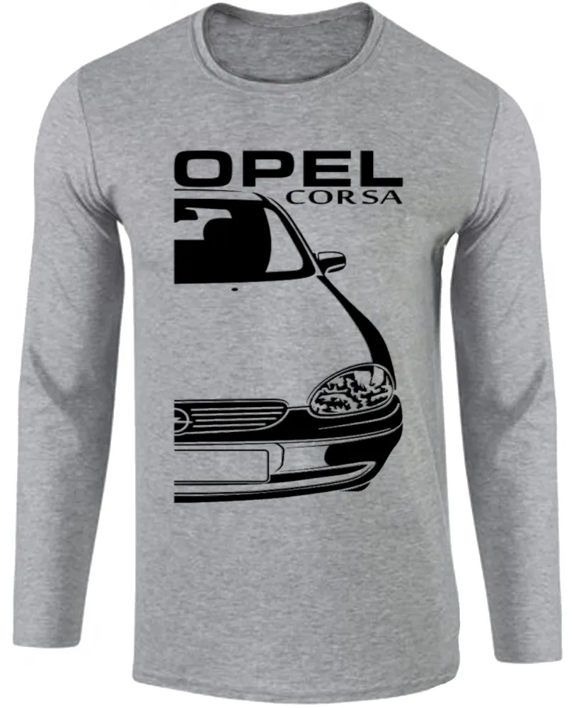 Camiseta manga longa Infantil ou Adulto Chevrolet opel corsa carro antigo Imagem