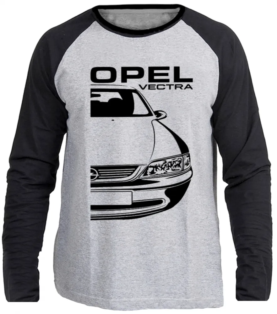 Camiseta manga longa Infantil ou Adulto chevrolet vectra opel carro antigo Imagem
