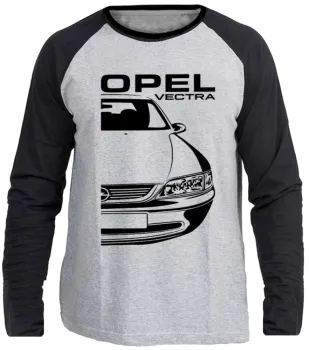 Camiseta manga longa Infantil ou Adulto chevrolet vectra opel carro antigo
