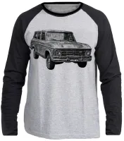 Camiseta manga longa Infantil ou Adulto Chevrolet Veraneio camionete antiga - Foto 3