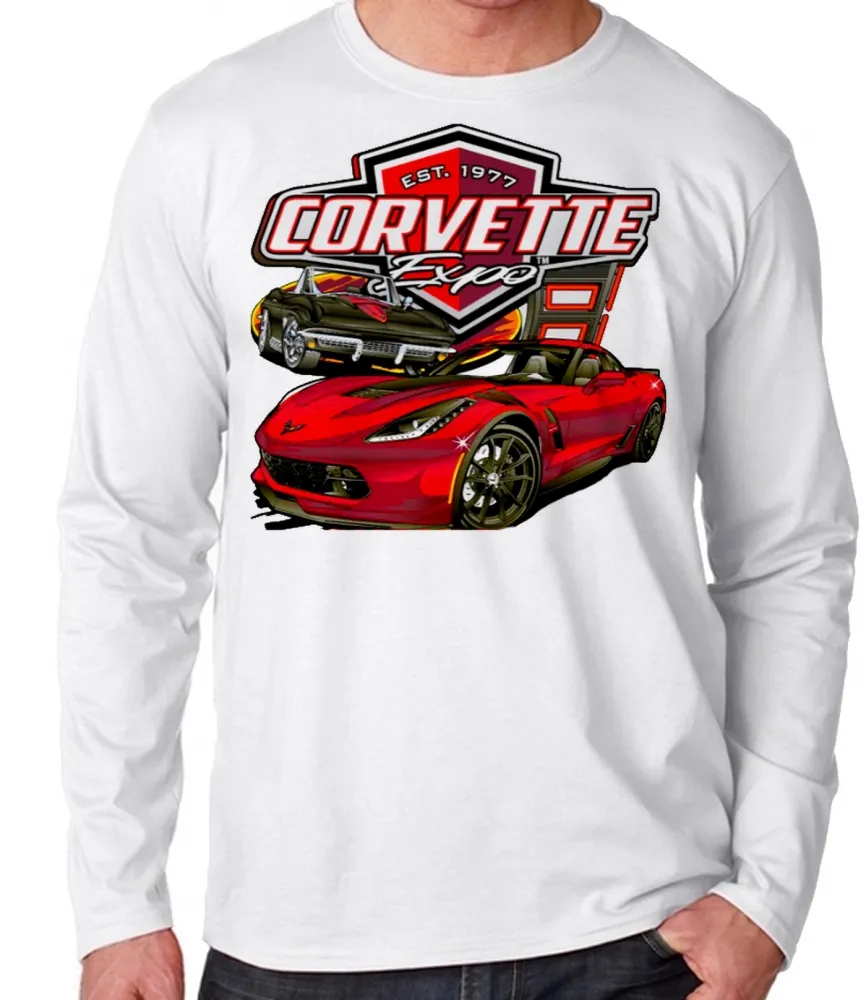 Camiseta manga longa Infantil ou Adulto Corvette chevrolet