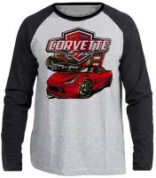 Camiseta manga longa Infantil ou Adulto Corvette chevrolet - Foto 3