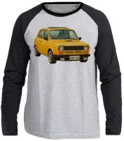 Camiseta manga longa Infantil ou Adulto Fiat 147 carro antigo classico - Foto 3