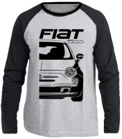 Camiseta manga longa Infantil ou Adulto Fiat 500 carro antigo 1967 - Foto 3