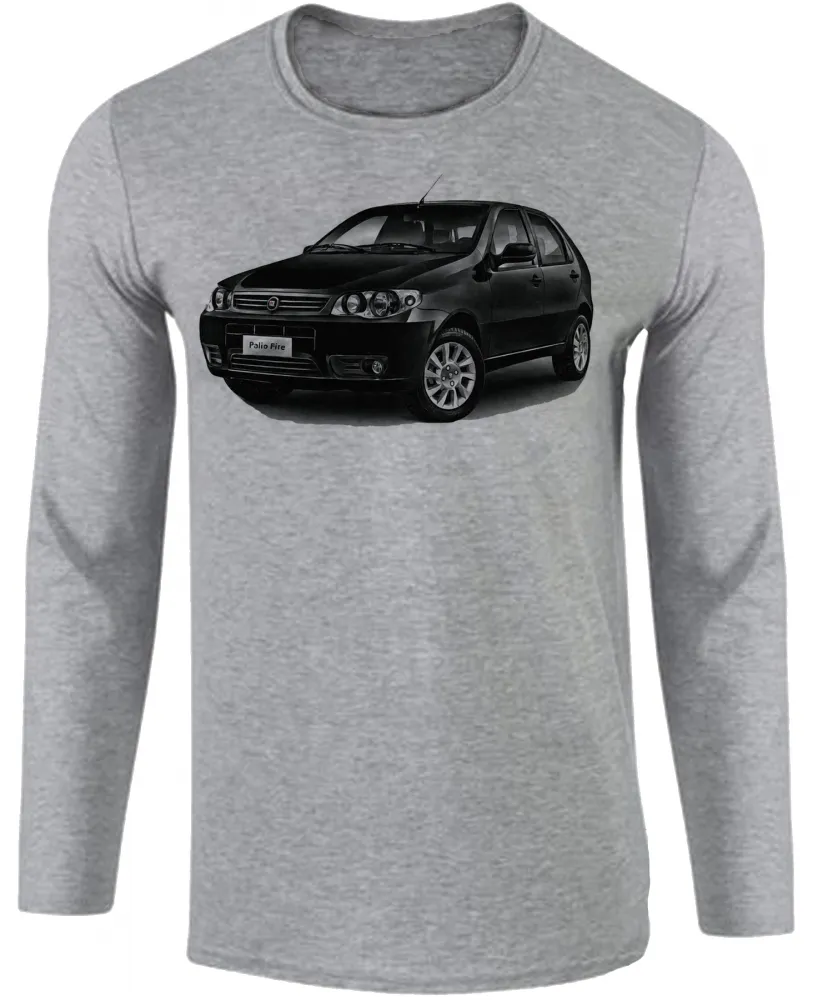 Camiseta manga longa Infantil ou Adulto Fiat palio carro antigo