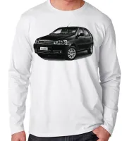 Camiseta manga longa Infantil ou Adulto Fiat palio carro antigo - Foto 2