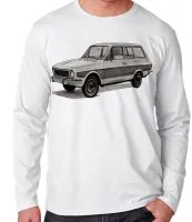 Camiseta manga longa Infantil ou Adulto Ford belina carro antigo classico - Foto 3