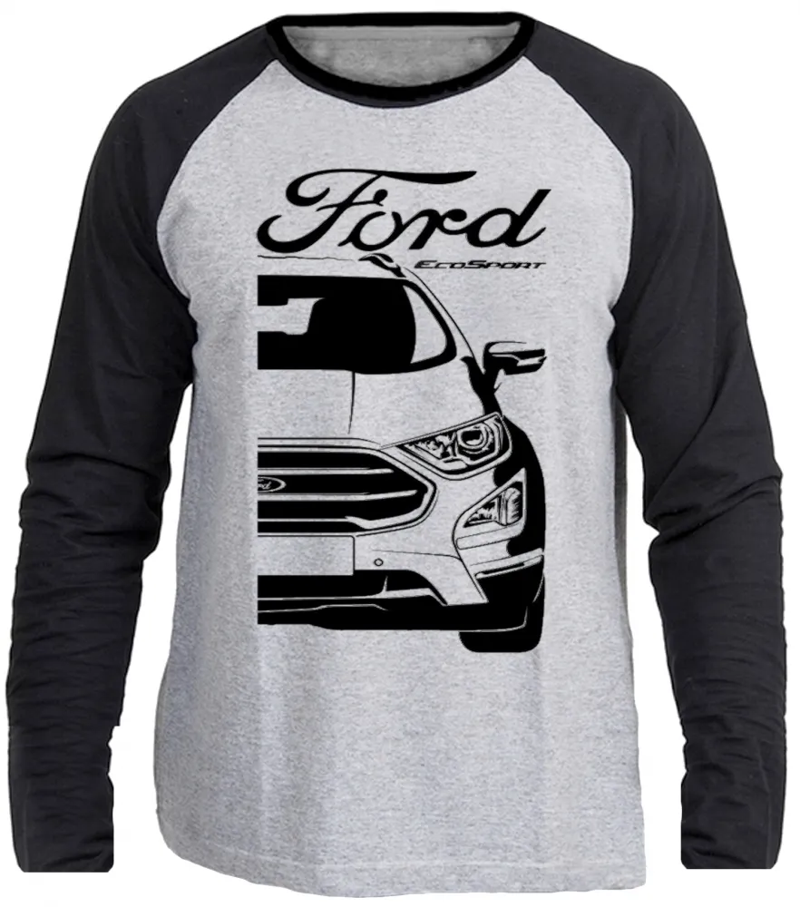Camiseta manga longa Infantil ou Adulto ford ecosport camionete