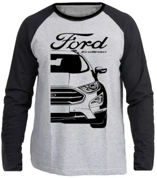 Camiseta manga longa Infantil ou Adulto ford ecosport camionete