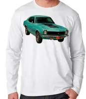 Camiseta manga longa Infantil ou Adulto Ford Maverick carro antigo - Foto 3