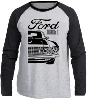 Camiseta manga longa Infantil ou Adulto Ford Mustang Mach 1 - Foto 3