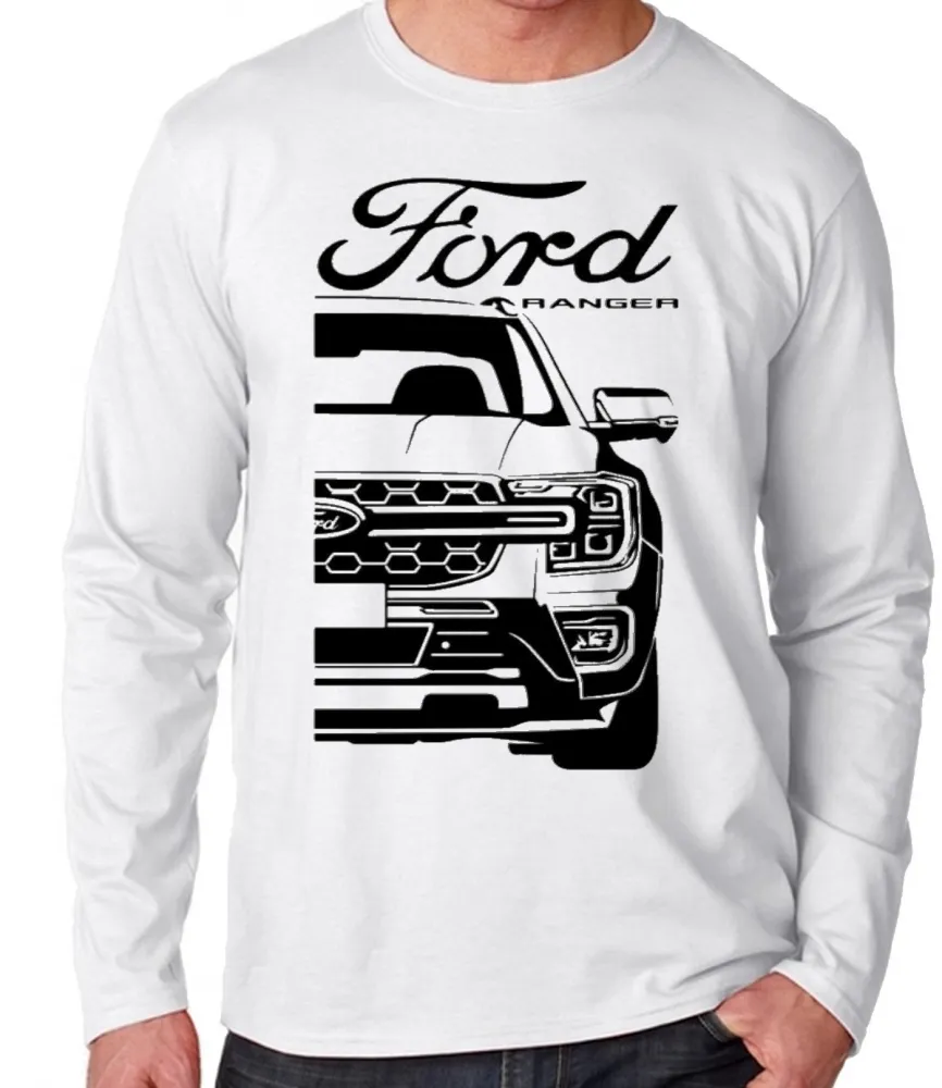 Camiseta manga longa Infantil ou Adulto ford ranger mk4 modelo novo Imagem