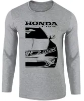 Camiseta manga longa Infantil ou Adulto Honda civic geração 8 - Foto 2