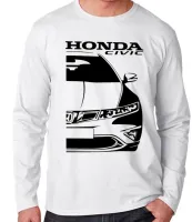 Camiseta manga longa Infantil ou Adulto Honda civic geração 8 - Foto 3