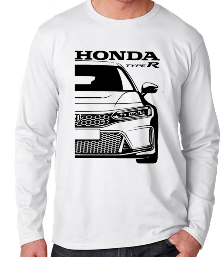 Camiseta manga longa Infantil ou Adulto Honda civic type R geração 11 Imagem