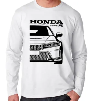 Camiseta manga longa Infantil ou Adulto Honda civic type R geração 11
