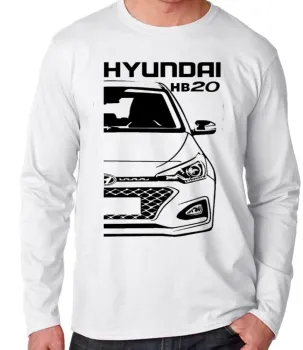 Camiseta manga longa Infantil ou Adulto Hyundai HB20 carro - Foto 2