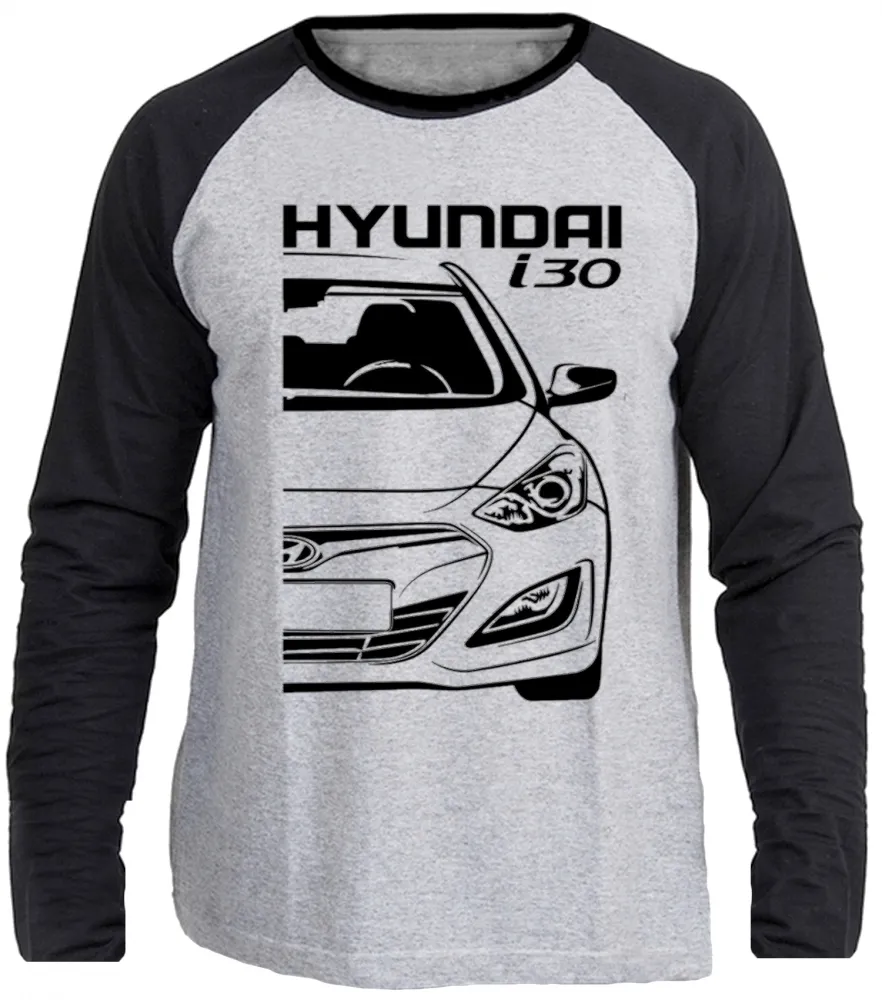 Camiseta manga longa Infantil ou Adulto Hyundai I30 modelo 2012