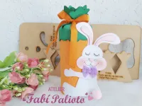 G1.843 Gabarito de Moldes  em MDF Goelho Guloso na Cenoura - Foto 2