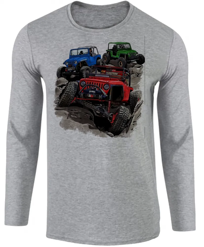 Camiseta manga longa Infantil ou Adulto Jeep off road jipeiro