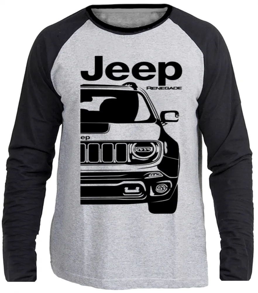 Camiseta manga longa Infantil ou Adulto jeep renegade