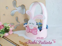 G1.844 Gabarito de Moldes  em MDF Goelho Guloso na Cesta - Foto 2