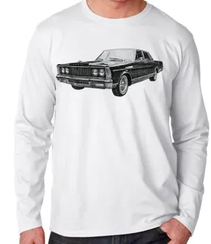 Camiseta manga longa Infantil ou Adulto ford landau Galaxie
