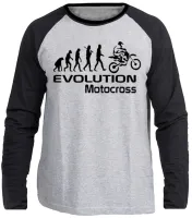 Camiseta manga longa Infantil ou Adulto Moto motocross - Foto 3