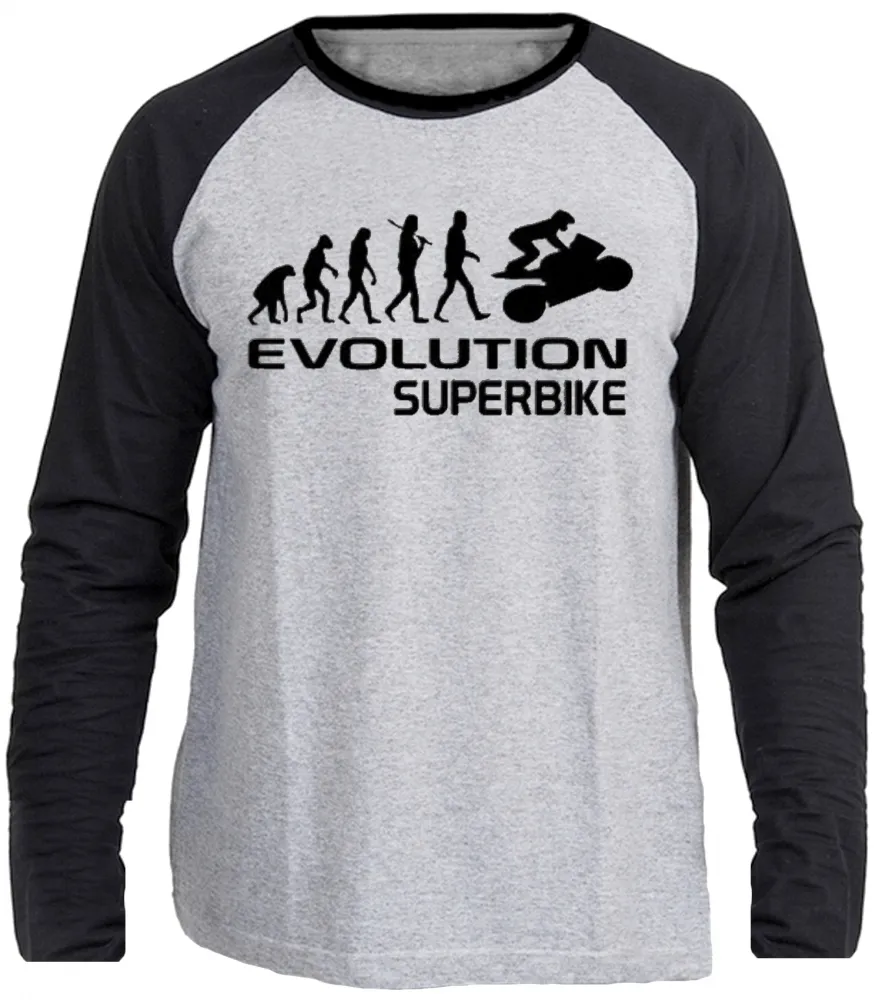 Camiseta manga longa Infantil ou Adulto Moto superbike