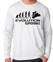 Camiseta manga longa Infantil ou Adulto Moto superbike - Foto 3