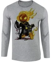 Camiseta manga longa Infantil ou Adulto Motoqueiro fantasma moto bike - Foto 2