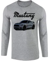 Camiseta manga longa Infantil ou Adulto Mustang carro muscle car - Foto 2