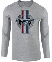 Camiseta manga longa Infantil ou Adulto Mustang cavalo ford - Foto 2